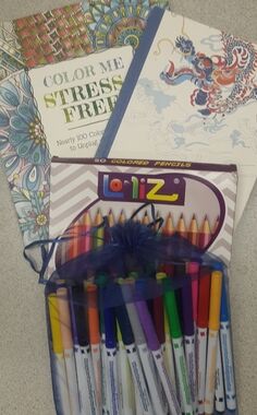 Adult Colouring Books With 50 Piece Pencils Crayons And 50 Piece Marker Set
